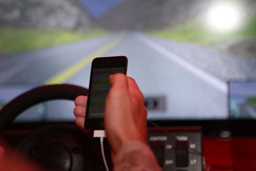 Teen driver texting