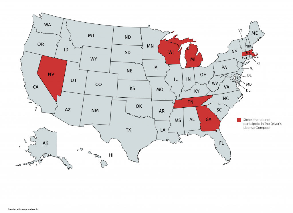 States that do not participate in The Driver’s License Compact