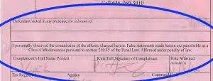 reckless driving ticket statement