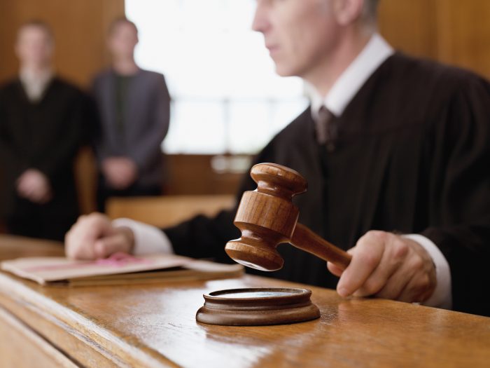 judge judging the court room