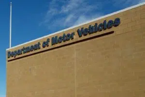 DMV sign