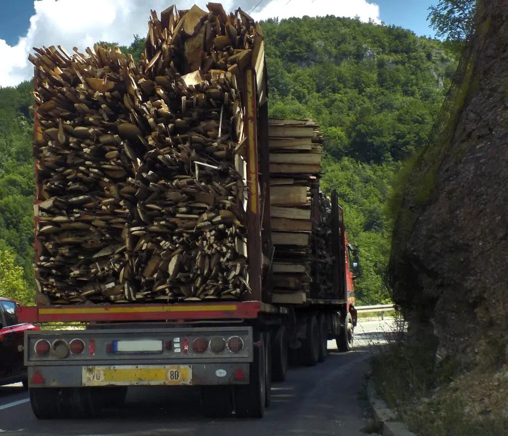 overloaded truck