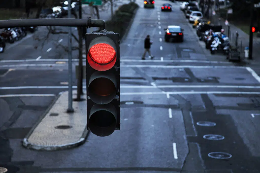 red street light