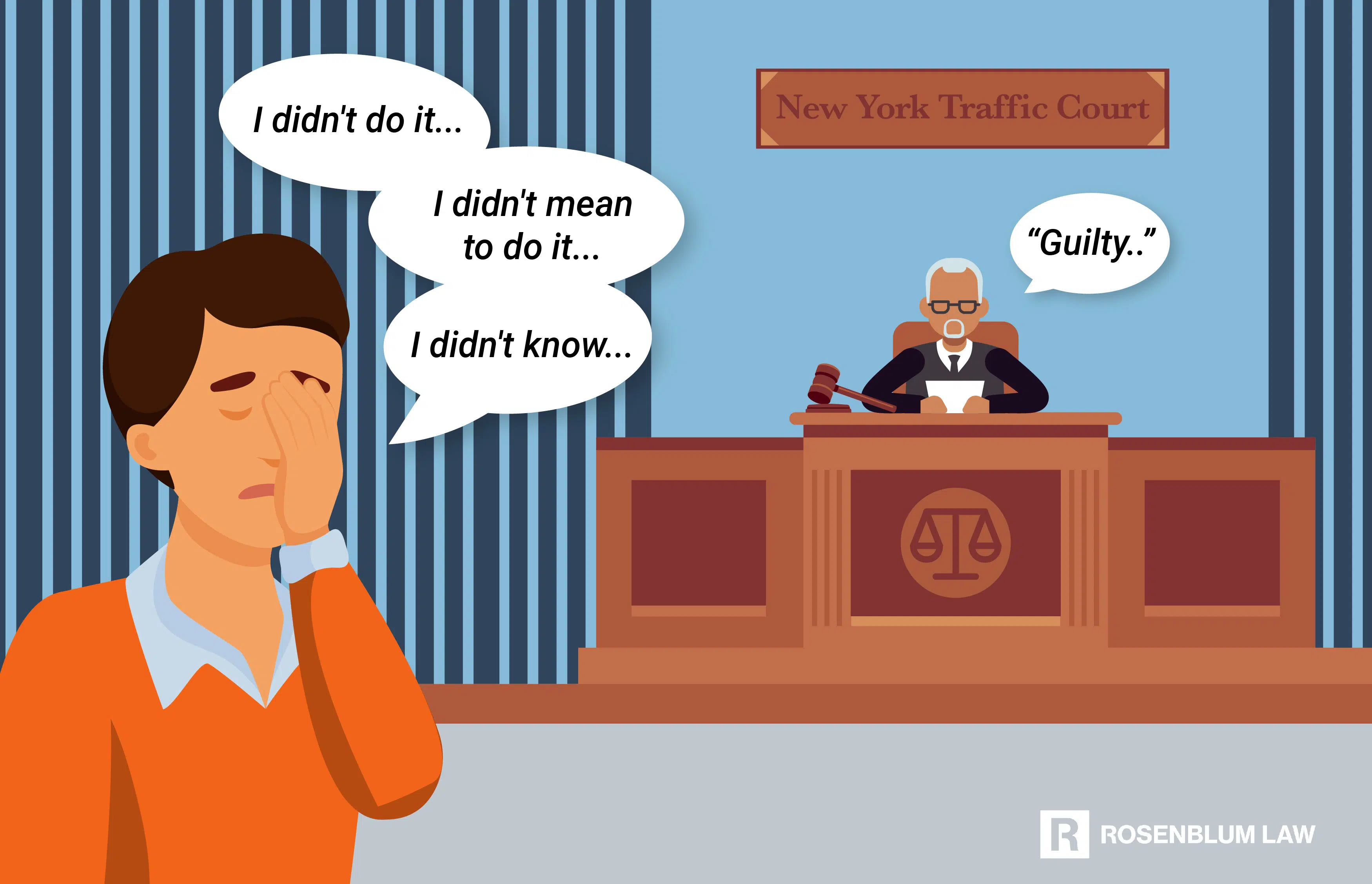I didnt do it...I didnt mean to do it...i didnt know..."Guilty.."